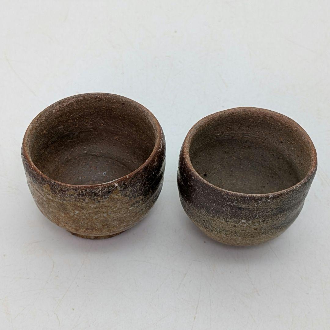 塚光窯 中村勉 備前焼 酒器（徳利&ぐい呑2客） 共箱共布栞 とっくり 食器