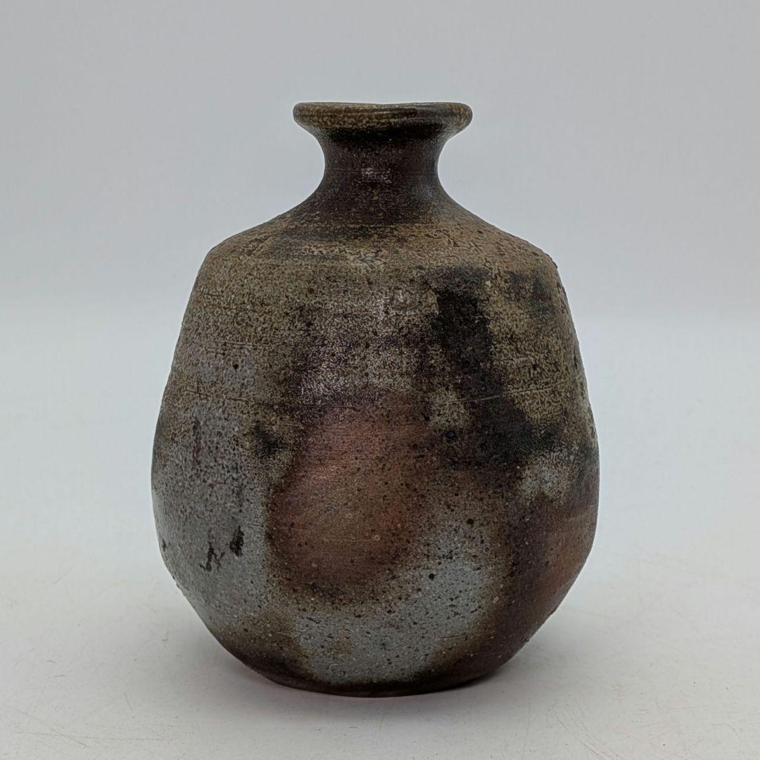 塚光窯 中村勉 備前焼 酒器（徳利&ぐい呑2客） 共箱共布栞 とっくり 食器