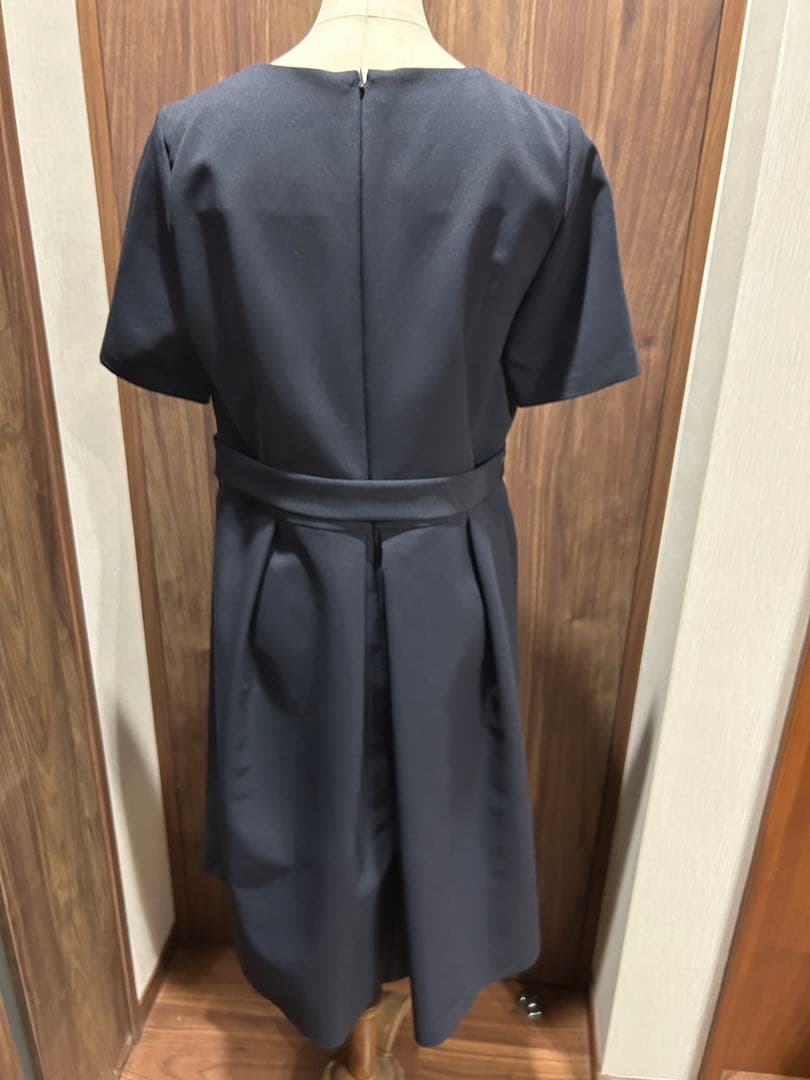 【極美品】ワコールマタニティL　ネイビーワンピース