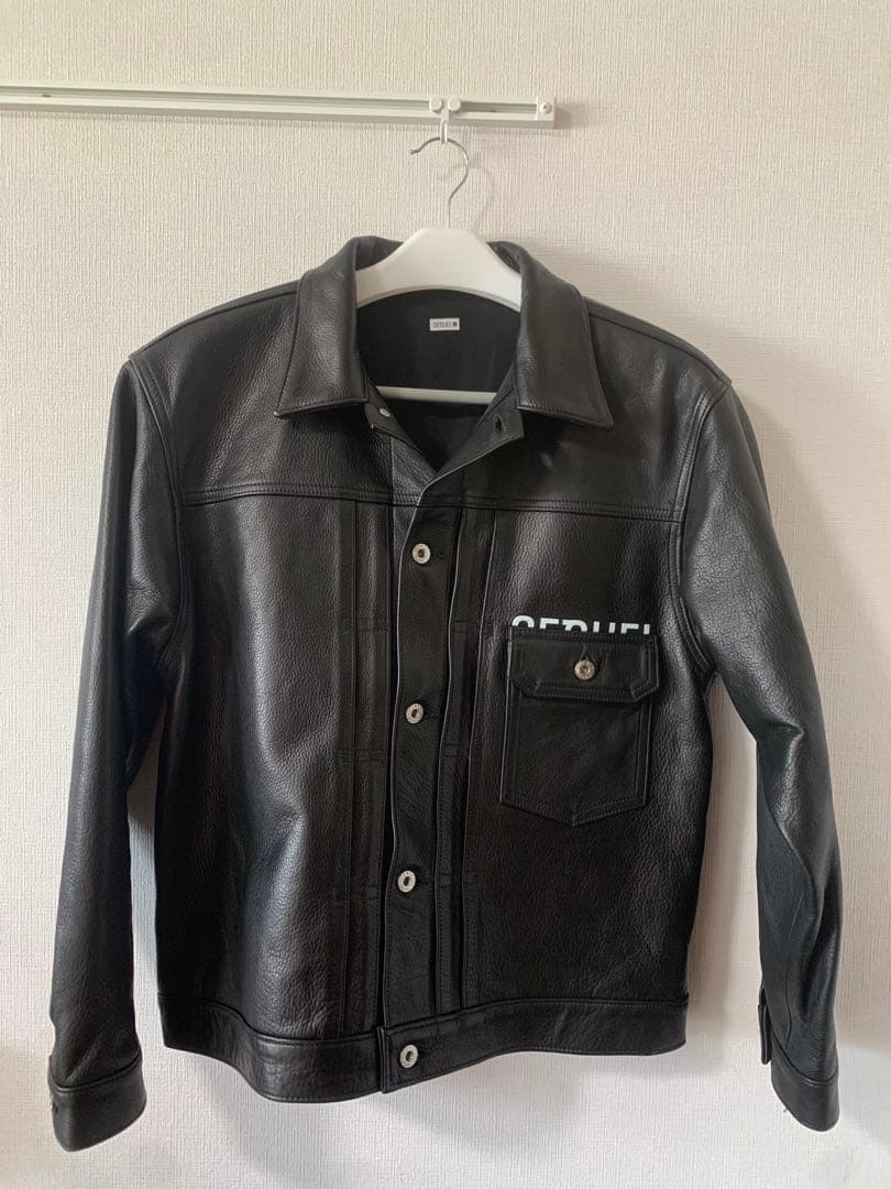 SEQUELシークエルLEATHERJACKET FRAGMENT 大戦 レザー