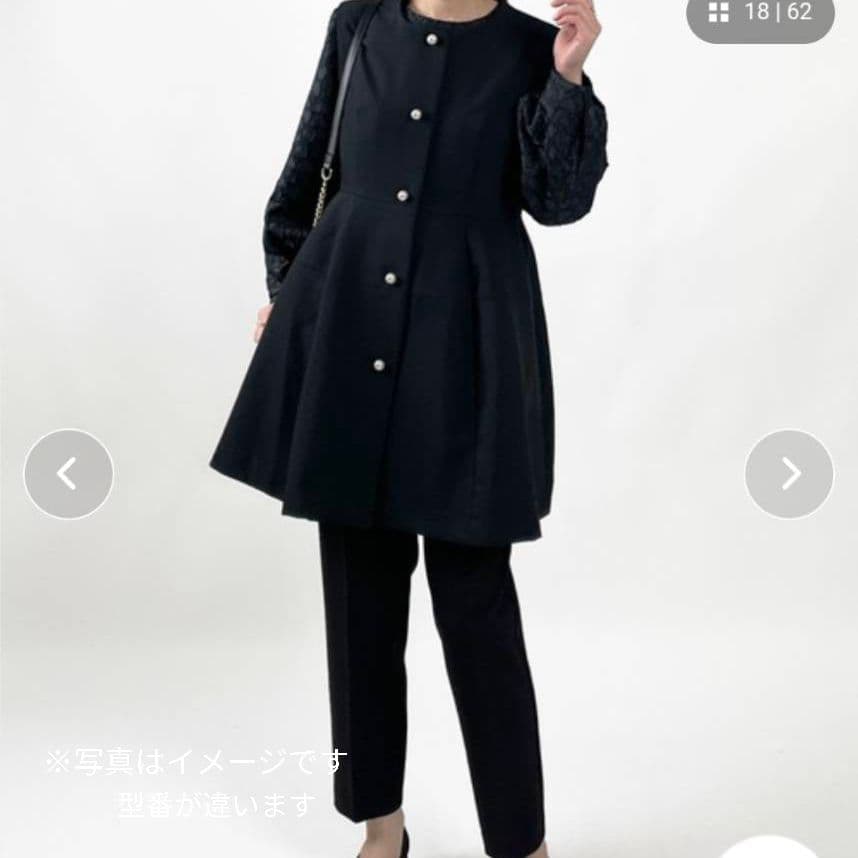 未使用タグ付き【PICCIN PERLA】ピッチンペルラ　パールボタン　ジレ