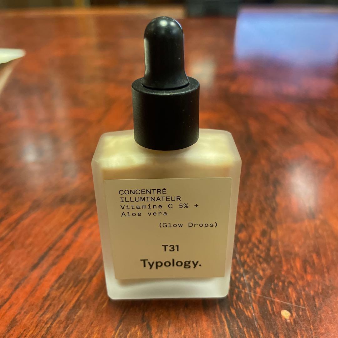 艶々美容液　下地　Typology T31 グロウドロップ　15m ポーチ付
