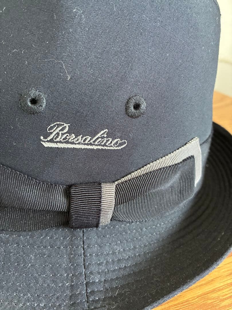 パナマハット ボルサリーノ Borsalino ハット 中折れハット 美品 帽子