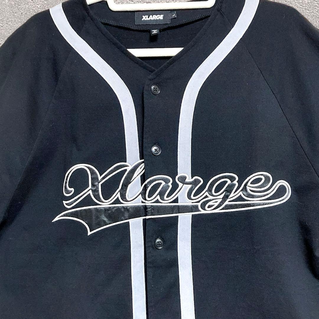 【未使用品】XLARGE BASEBALL SHIRT EMBROIDERED
