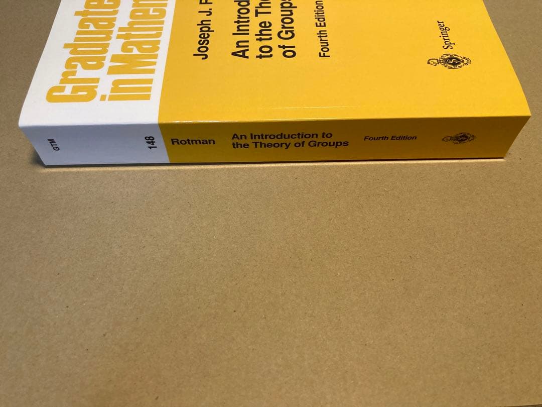 洋書 An Introduction to the Theory of Groups