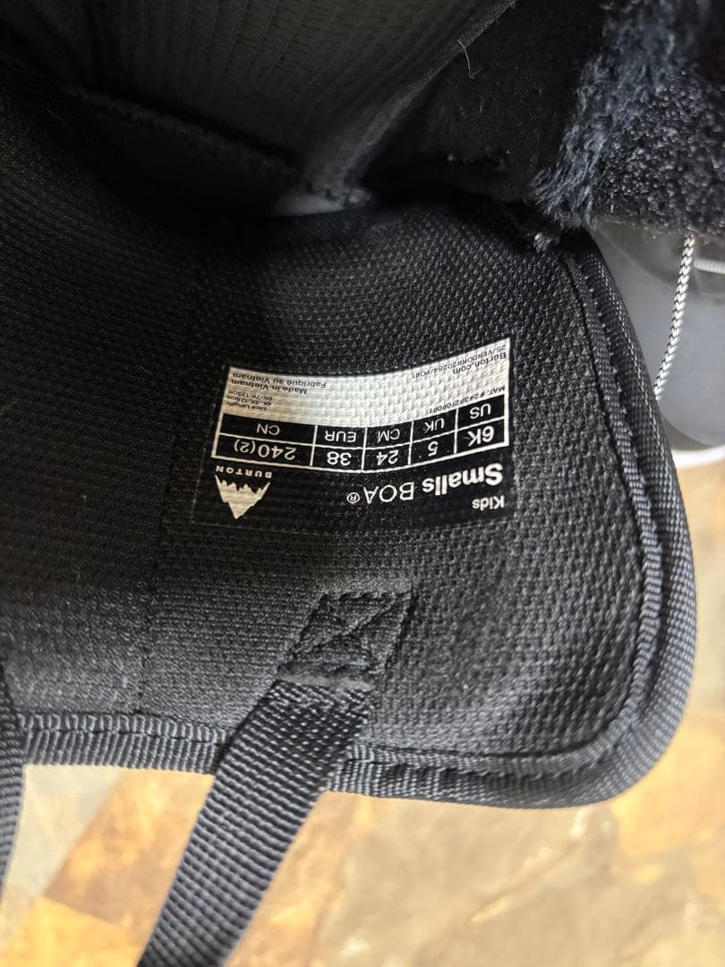 BURTON スノーボードブーツ ブラック SM Kids'BOA®