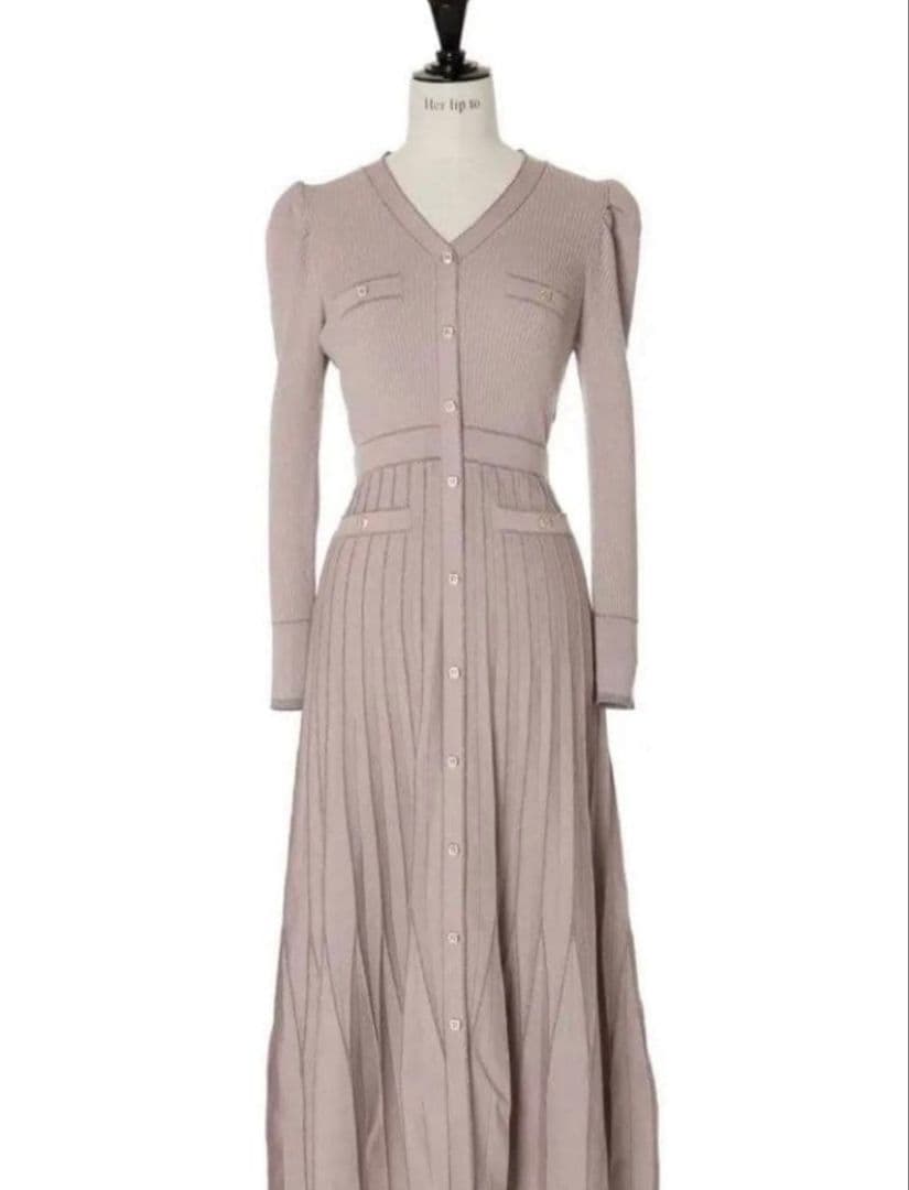ワンピース Herlipto Suite Room Knit Long Dress