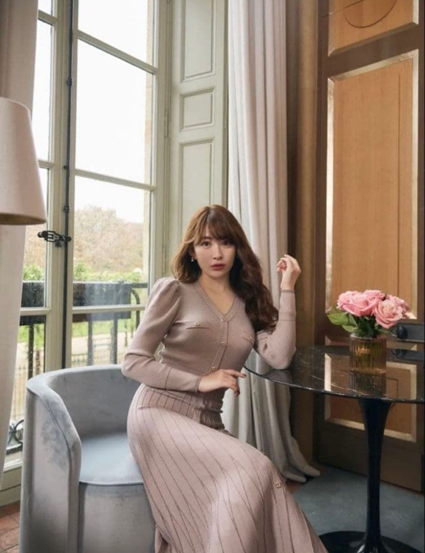 ワンピース Herlipto Suite Room Knit Long Dress