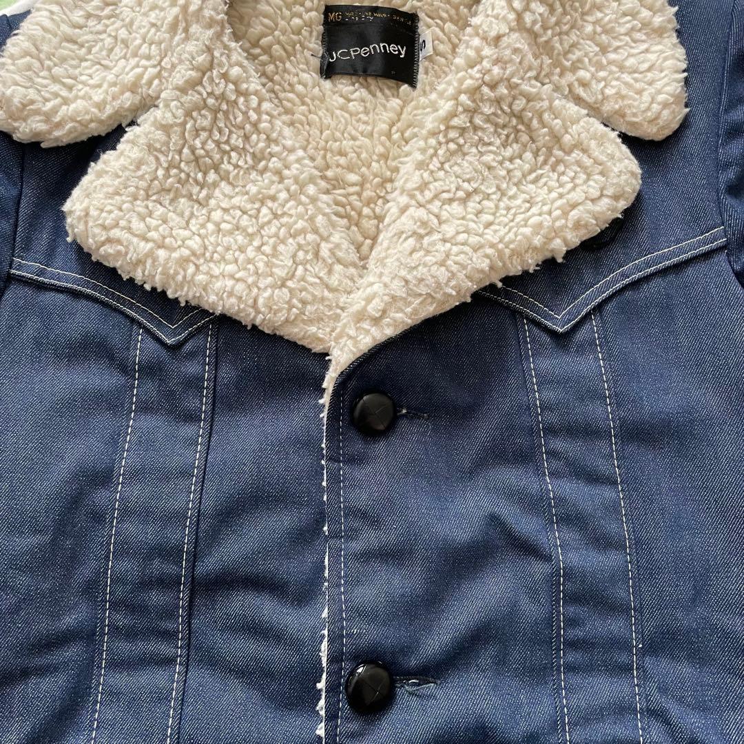 【美品】70s J.C.Penney デニム ランチコート 濃紺 ヴィンテージ