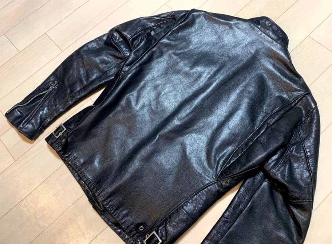 ショット シングルライダース 141 レザージャケット 革ジャン 黒 34