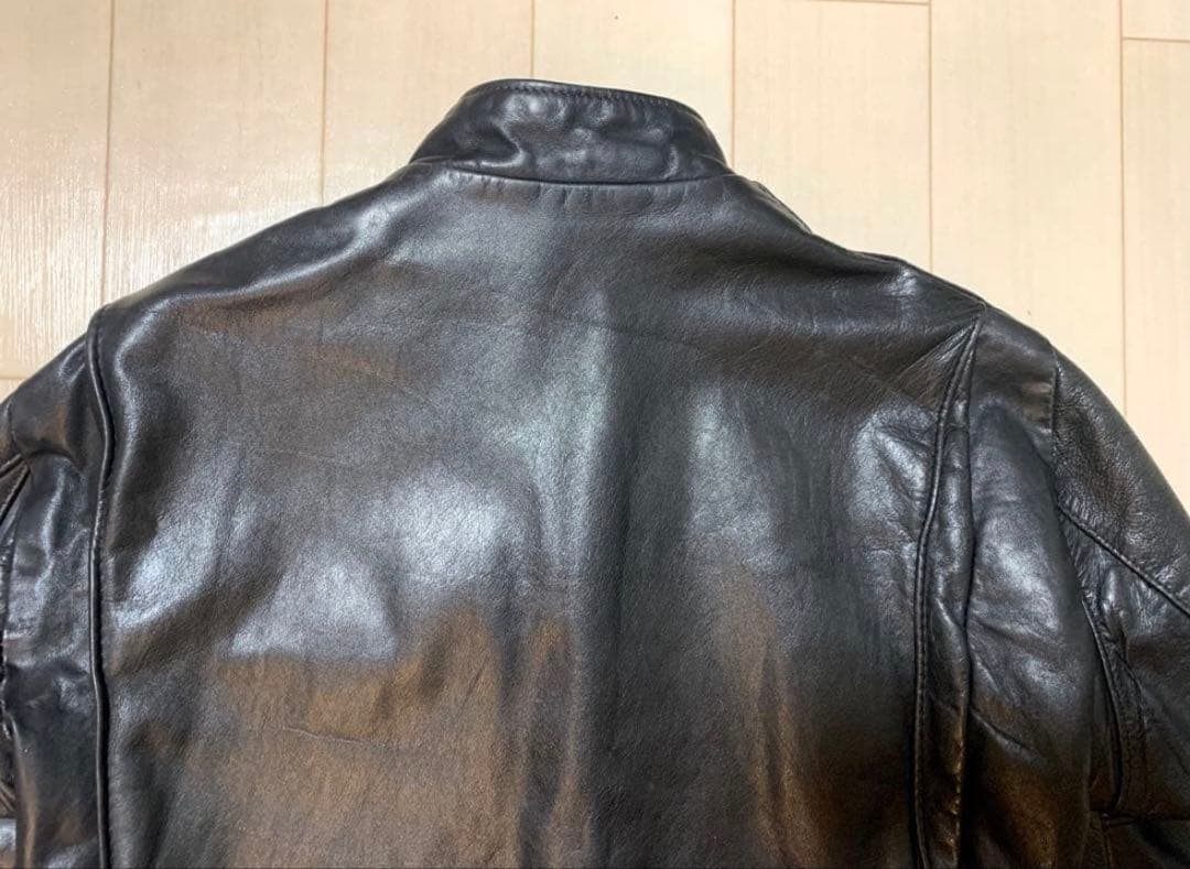 ショット シングルライダース 141 レザージャケット 革ジャン 黒 34