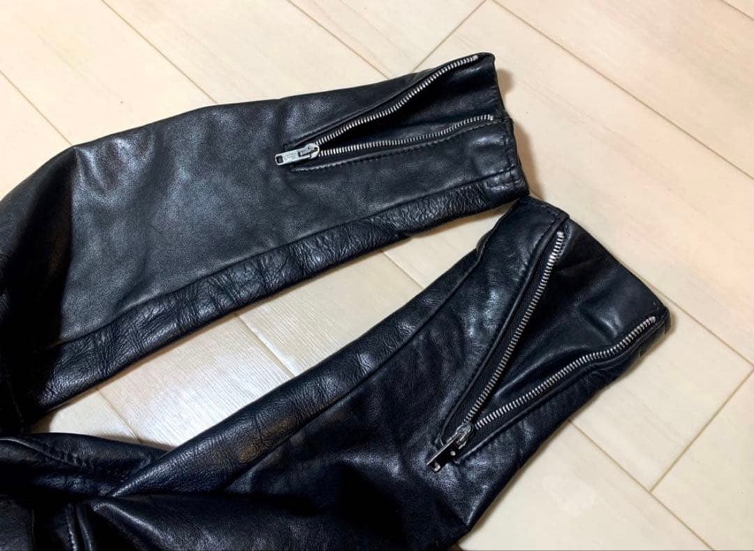 ショット シングルライダース 141 レザージャケット 革ジャン 黒 34