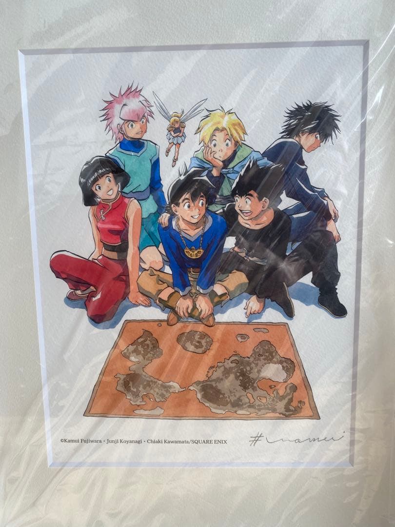藤原カムイ先生直筆サイン入りロト天展限定複製原画