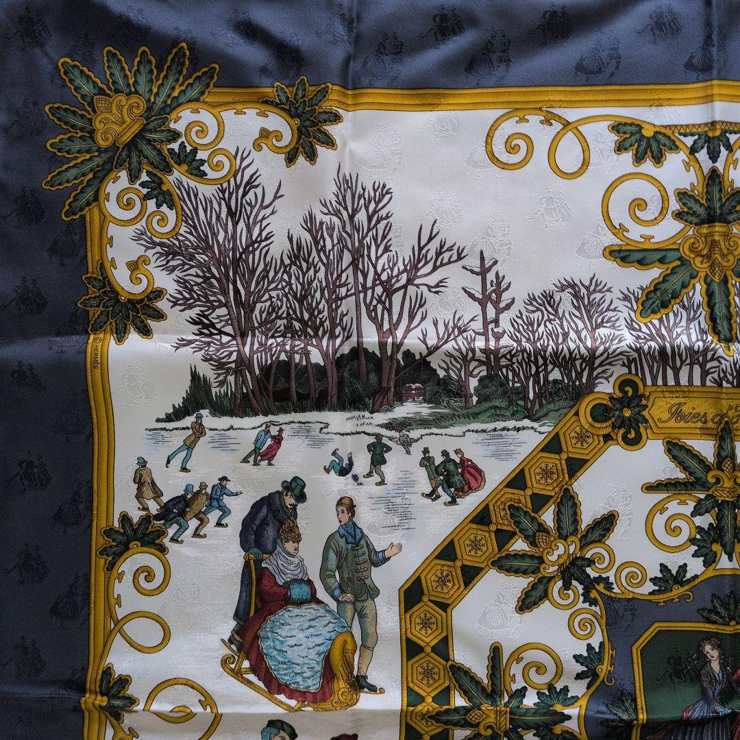 HERMES Joies d'Hiver スカーフ 冬の愉しみ