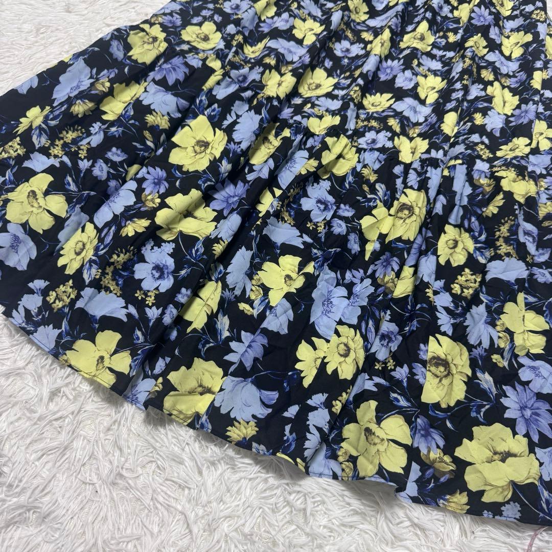 美品 GRACE CONTINENTAL フラワープリントカフタンワンピース