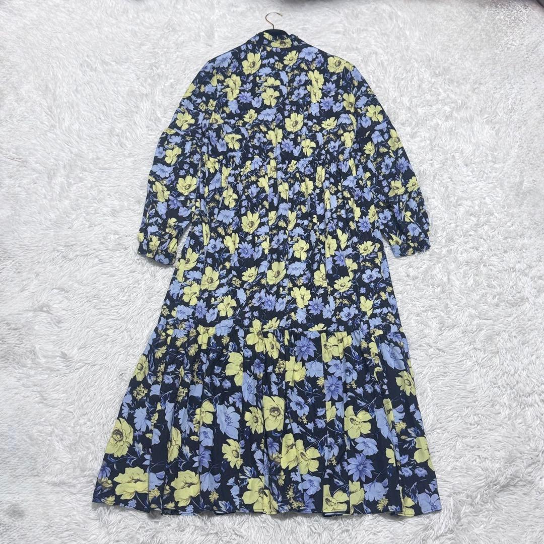 美品 GRACE CONTINENTAL フラワープリントカフタンワンピース