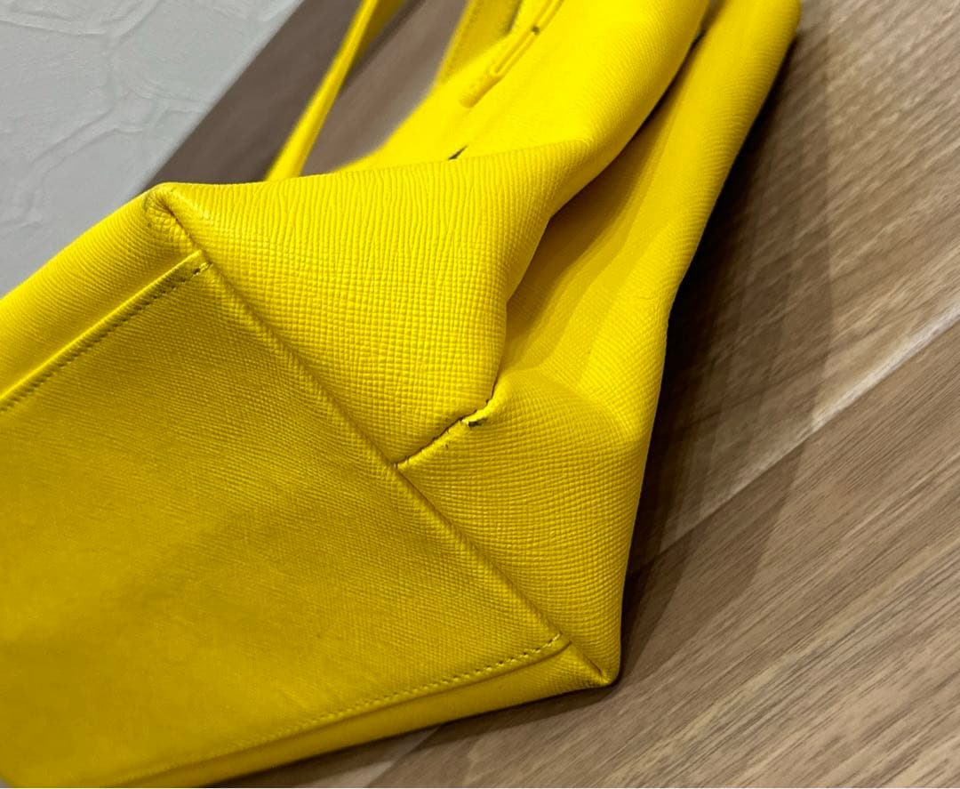 LADIN 黄色 トートバッグ 付属ポーチ付き