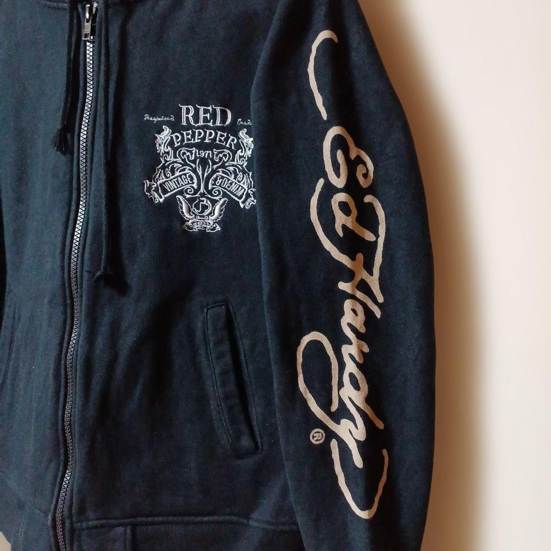 (2096) Red Pepper×Ed Hardy コラボ パーカー 中古