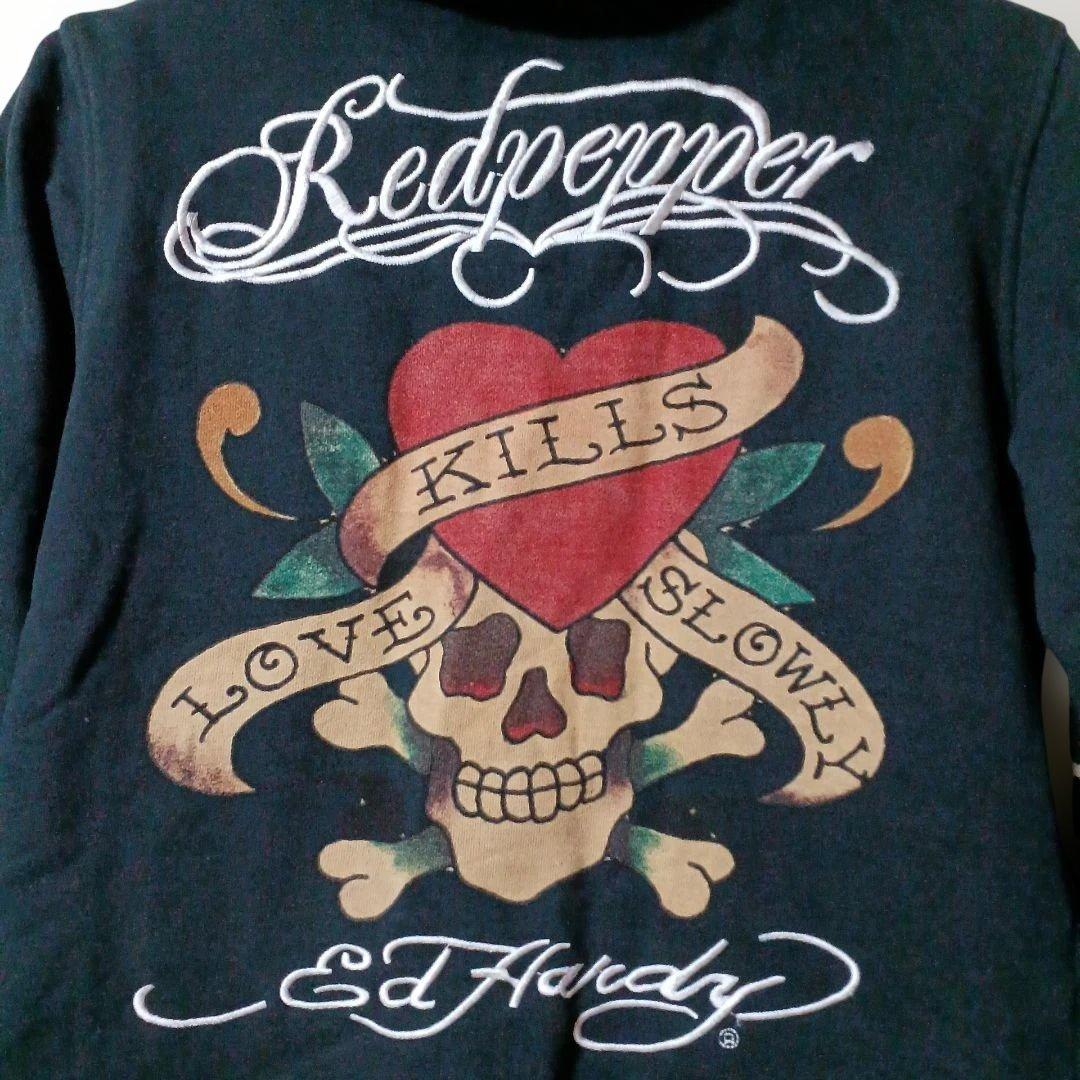 (2096) Red Pepper×Ed Hardy コラボ パーカー 中古