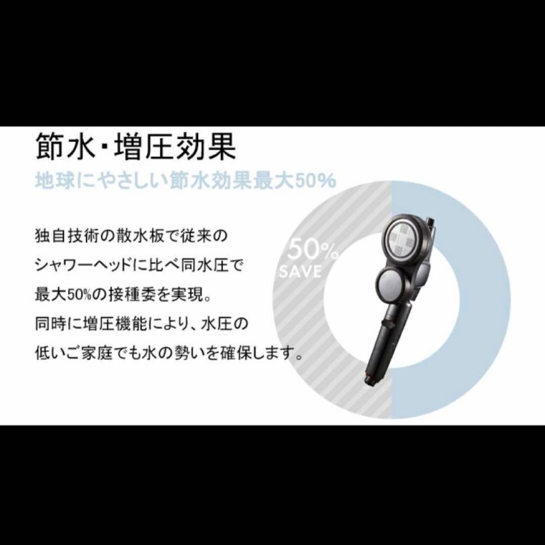 【展示品】アラミック Arromic シャワーヘッド 節水　増圧　水流切り替え