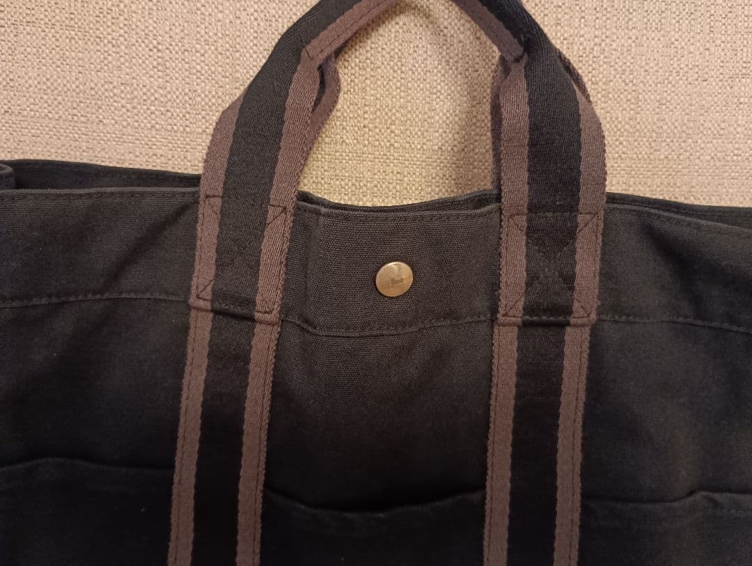 エルメス　黒　バッグ　フルートゥMM