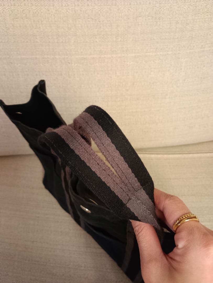 エルメス　黒　バッグ　フルートゥMM