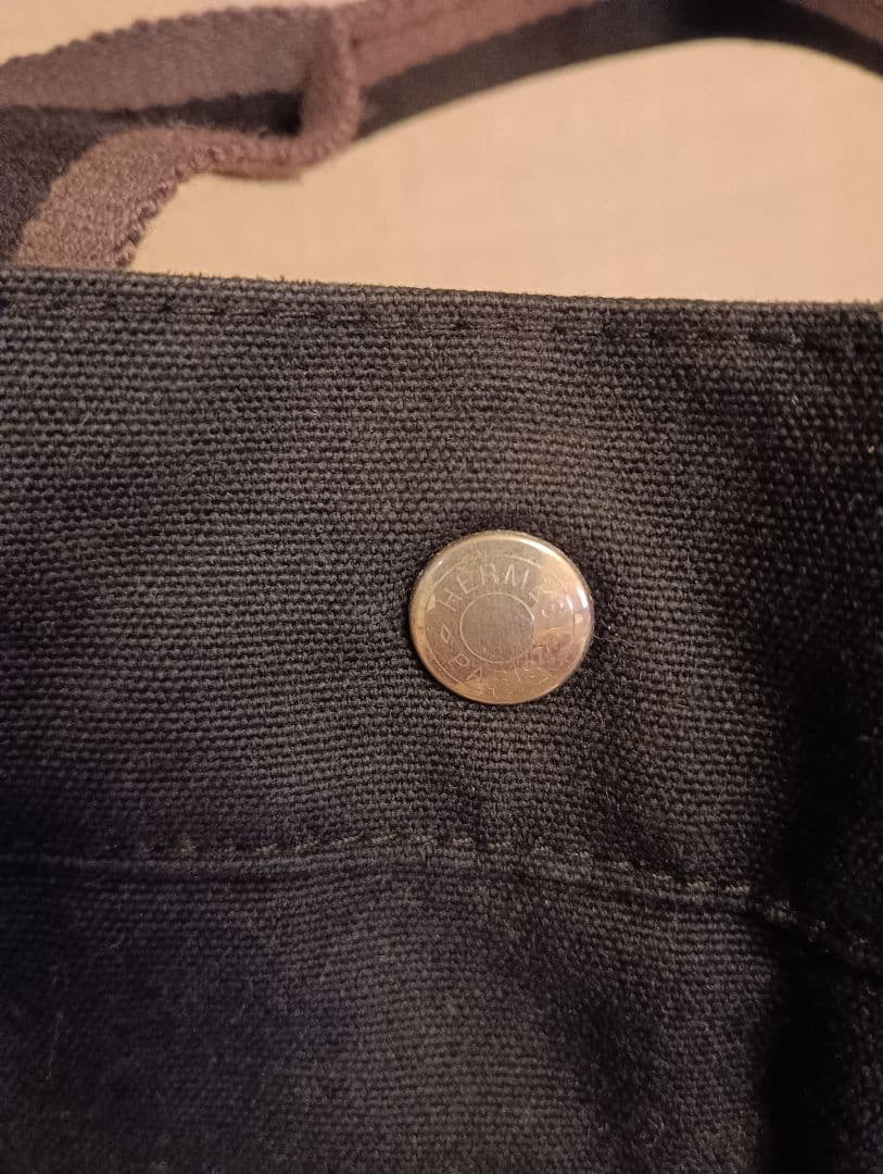 エルメス　黒　バッグ　フルートゥMM