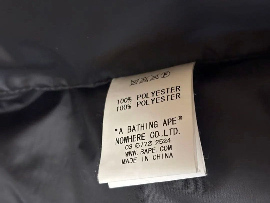 A BATHING APE BAPE チェック ダウンベスト XS 美品 エイプ