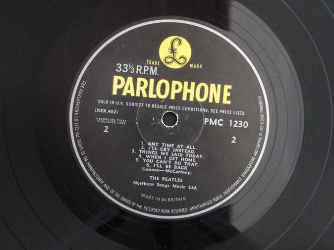BEATLES★A Hard Day's Night UK Y/B Parlop