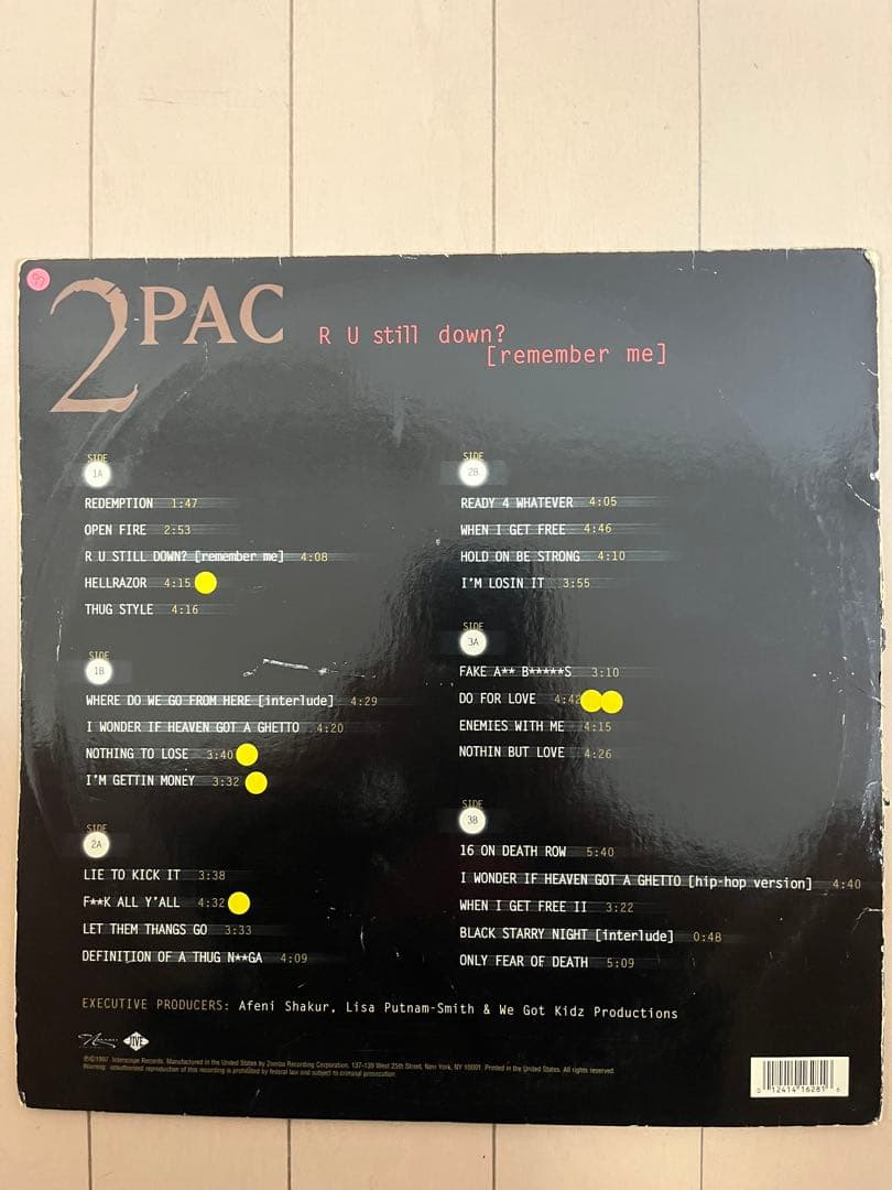 2PAC R U Still Down 3LP レコード DO FOR LOVE