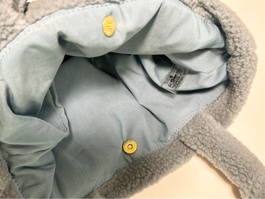PRADA フリース　トート　ブルー