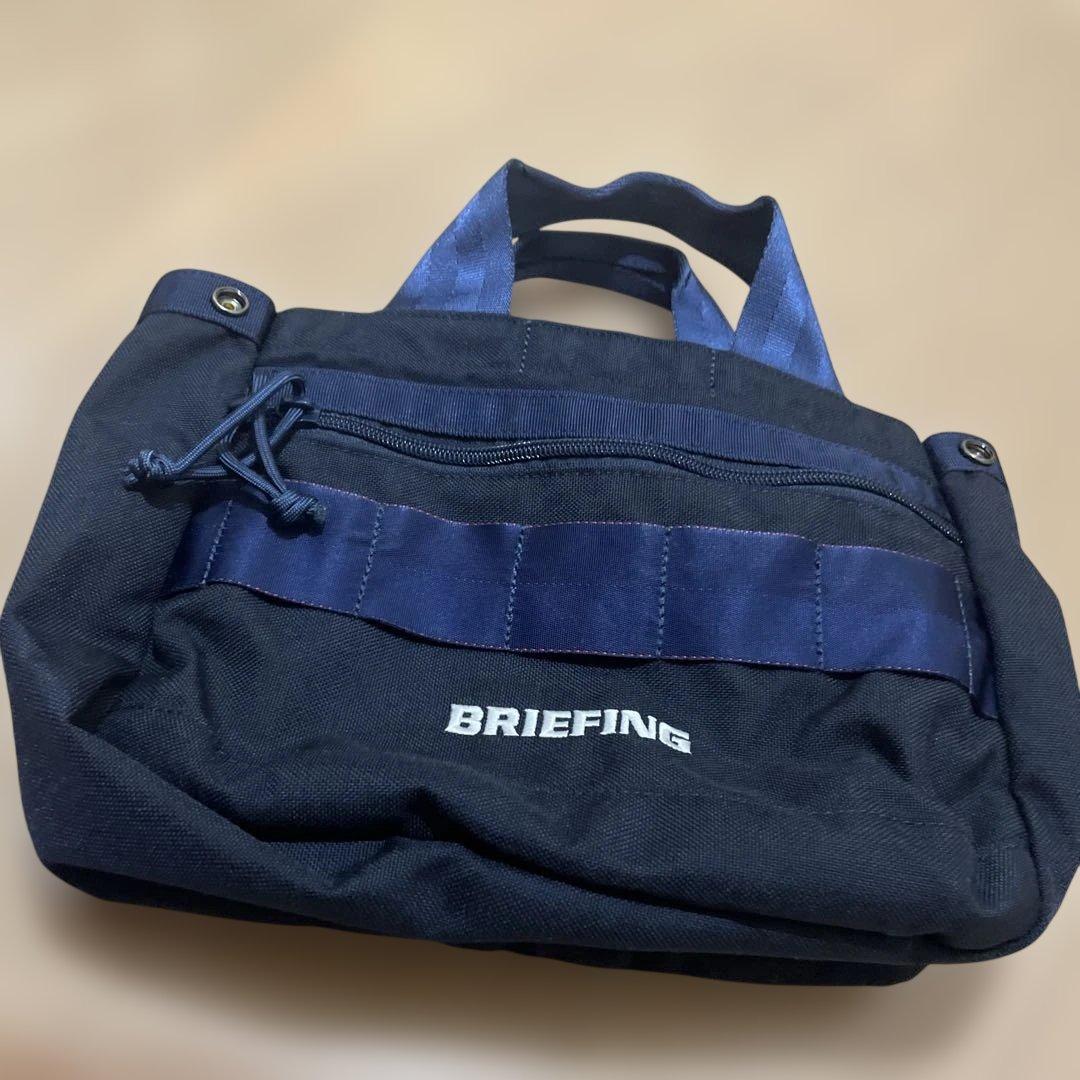 【美品】BRIEFING ブリーフィング　　 ミニトート　ネイビー