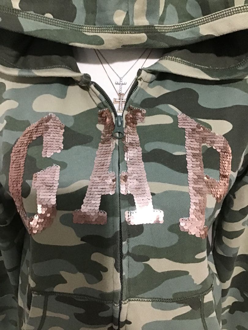 ★GAP ギャップ★ パーカー y2k 平成ギャル 平成女児 迷彩 カモフラ