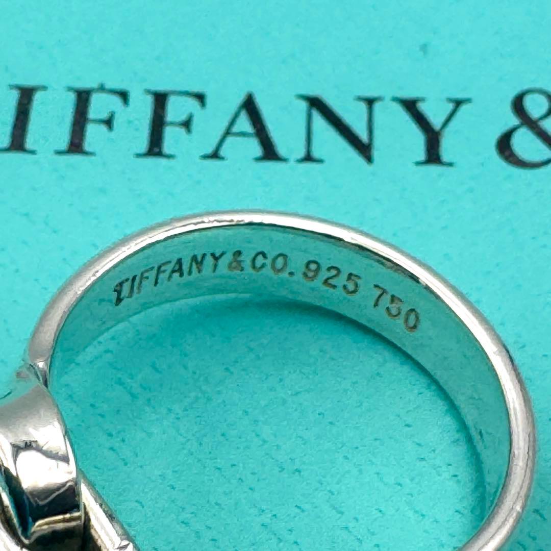 【TIFFANY&Co】鏡面仕上げ　フック&アイ リング　13号　T&Co