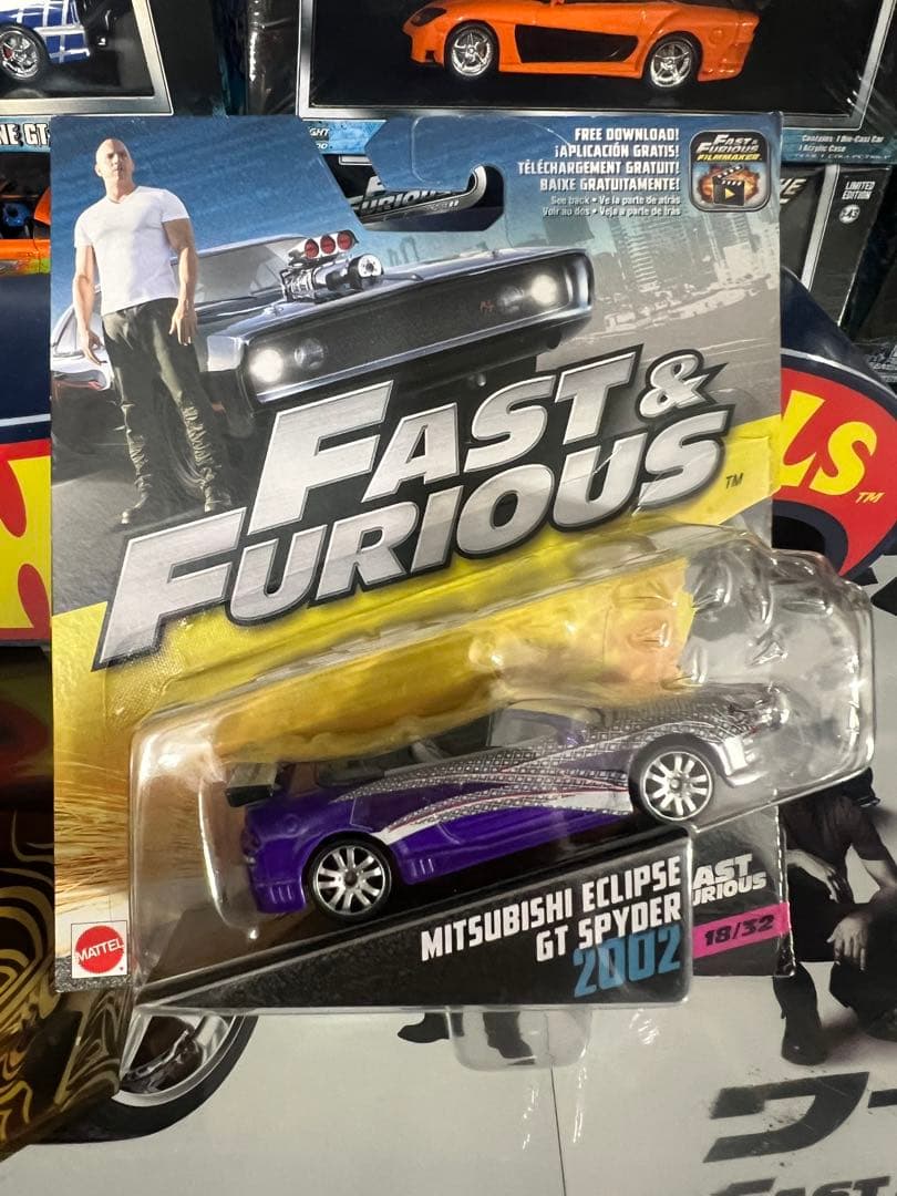 ミニカー FAST&FURIOUS ECLIPCE SPYDER 1/55