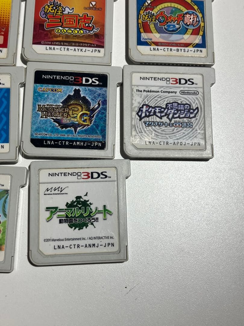 3DS ソフト 14枚 まとめ 妖怪ウォッチ ドラえもん モンスターハンターなど