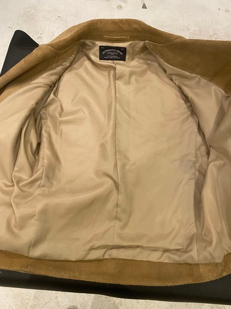 タ*ロ様 UNITED ARROWS カウスエードレザー ダブルライダース ジャ