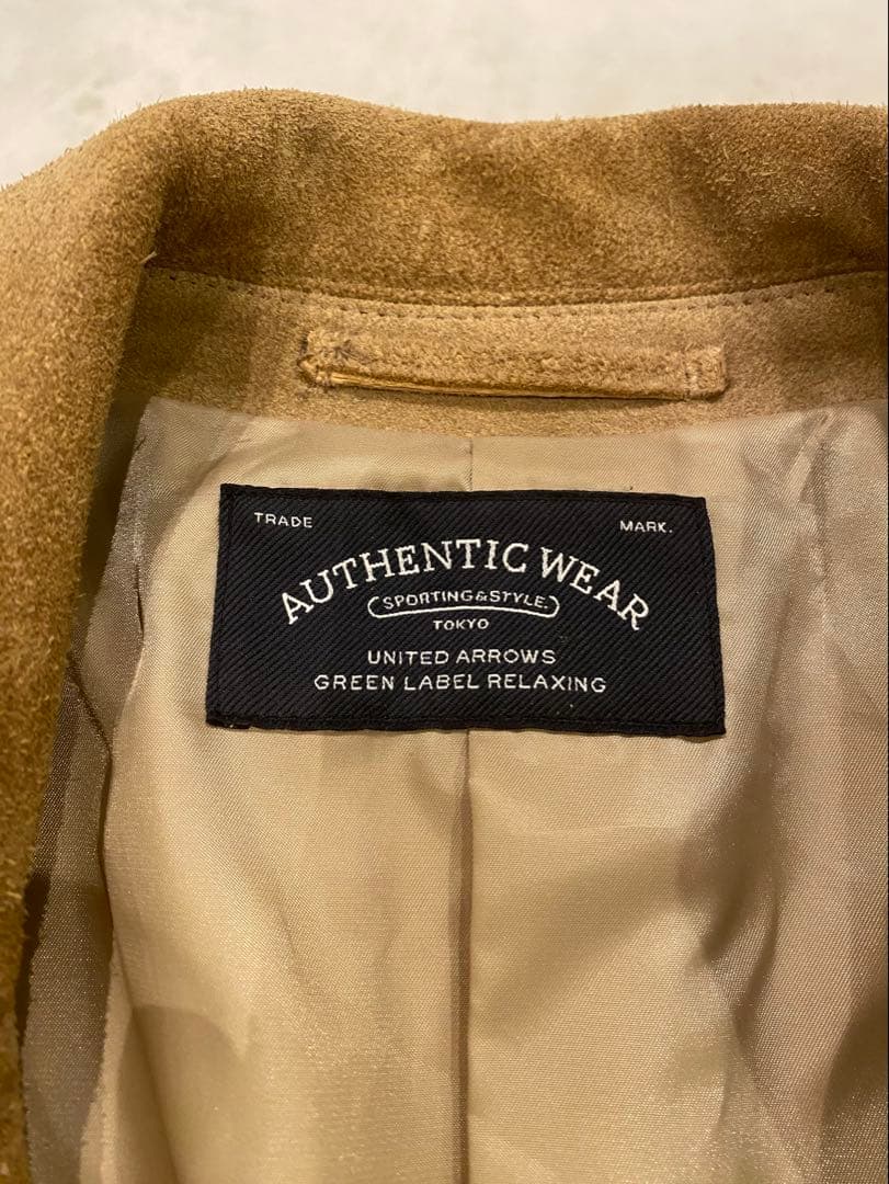 タ*ロ様 UNITED ARROWS カウスエードレザー ダブルライダース ジャ