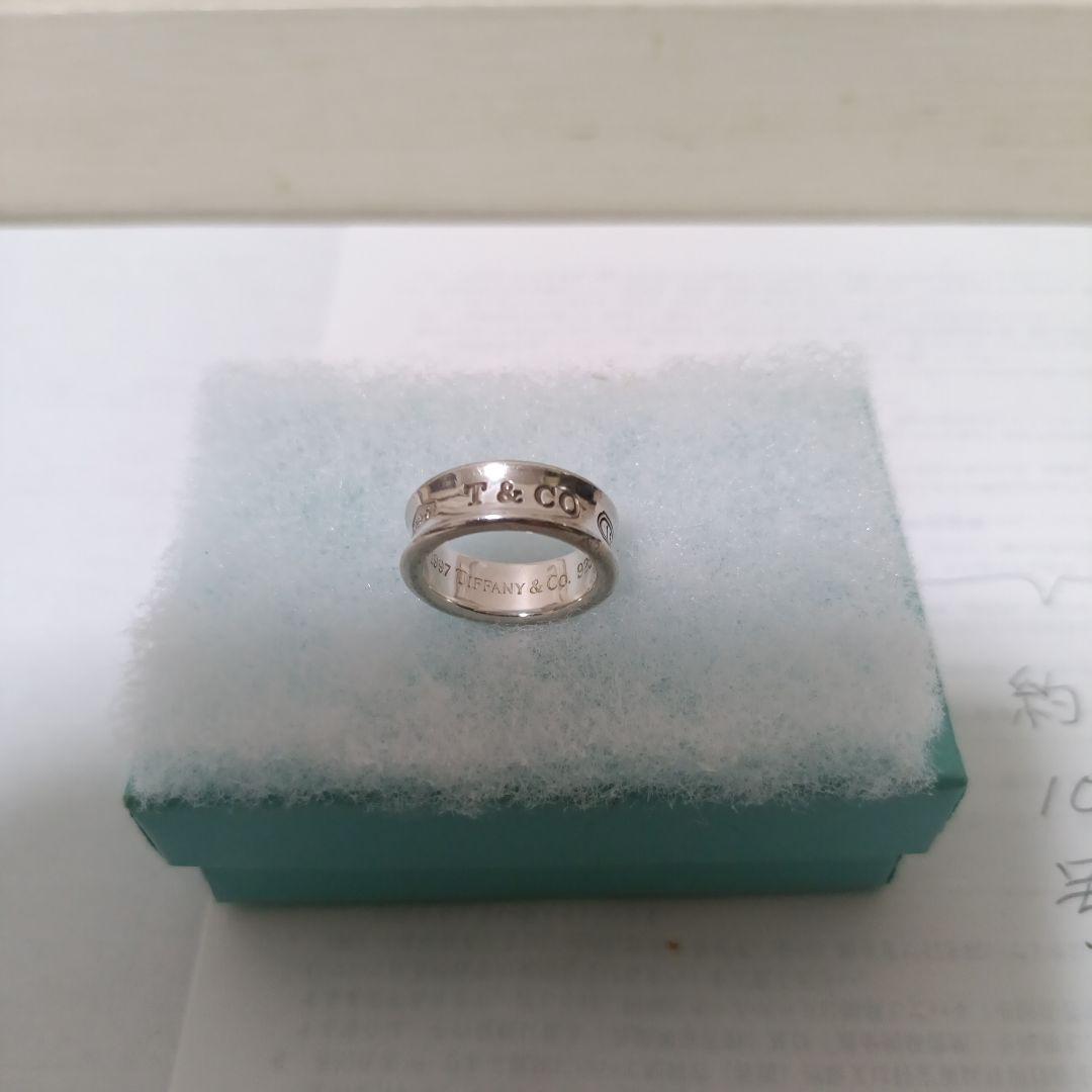 TIFFANY ティファニー　ナロー リング　10号　シルバー