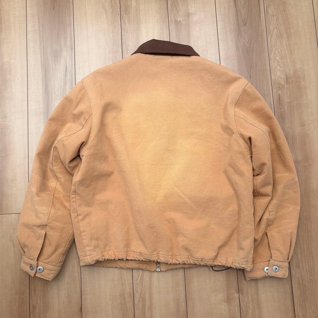WISHFOREVER ダックジャケット ブラウン コットン混紡ジャケット