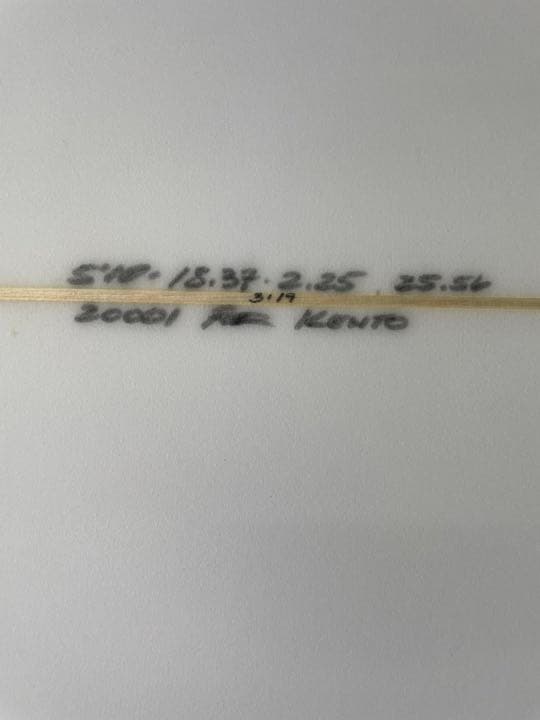 【中古サーフボード】 Jason Kashiwaiシェイプ　ピンテール