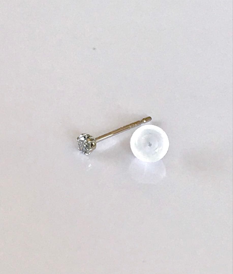 ダイヤモンドピアス プラチナ0.05ct片耳ピアス