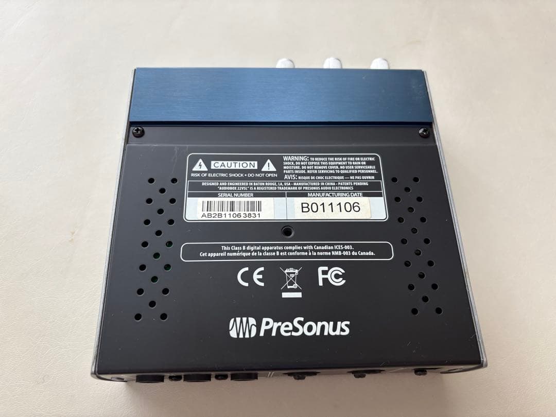 PreSonus AudioBox 22VSL オーディオインターフェース