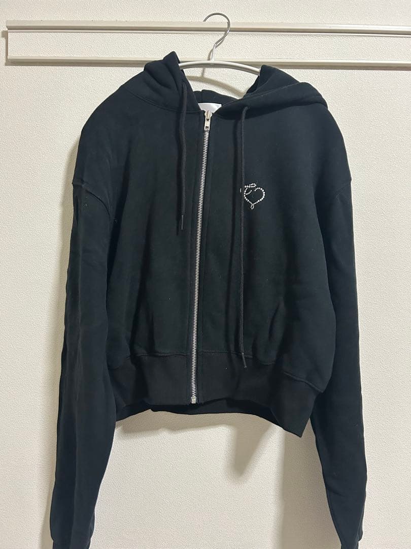 トップス the virgins heart bijou ziphoodie