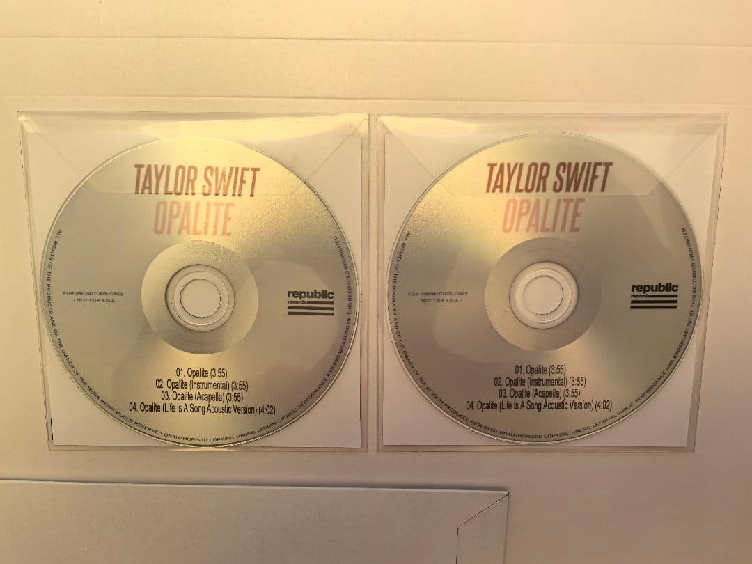 Taylor Swift_Opalite | Promo 2CDs ①