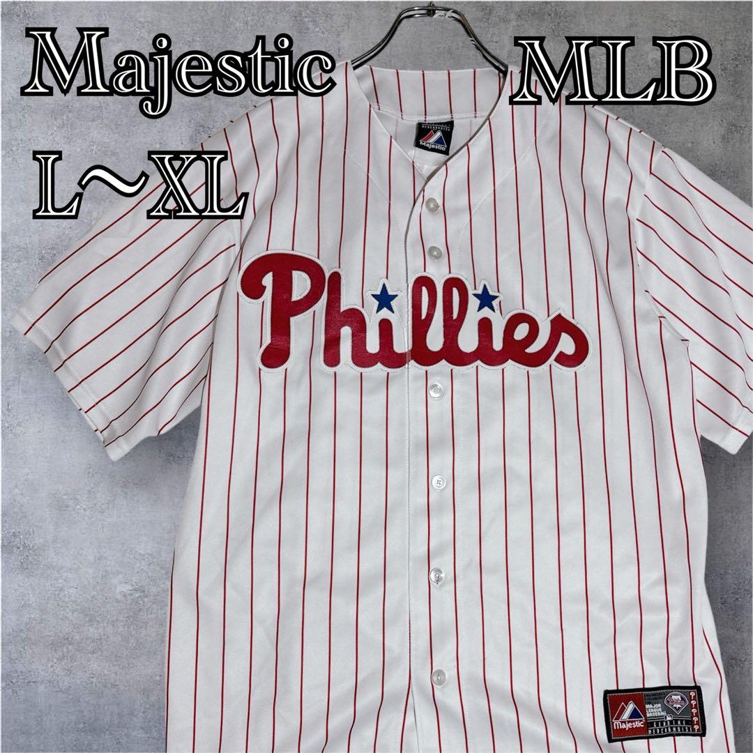 希少 フィリーズ ペンス 3 ユニフォーム Majestic 刺繍 L MLB