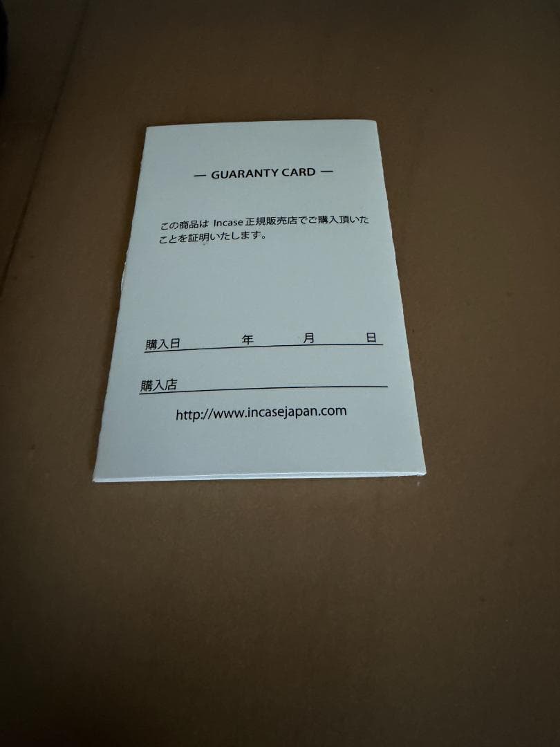 【ほぼ新品】Incase 2WAY トートバッグ・ブラック 正規品・保証書付