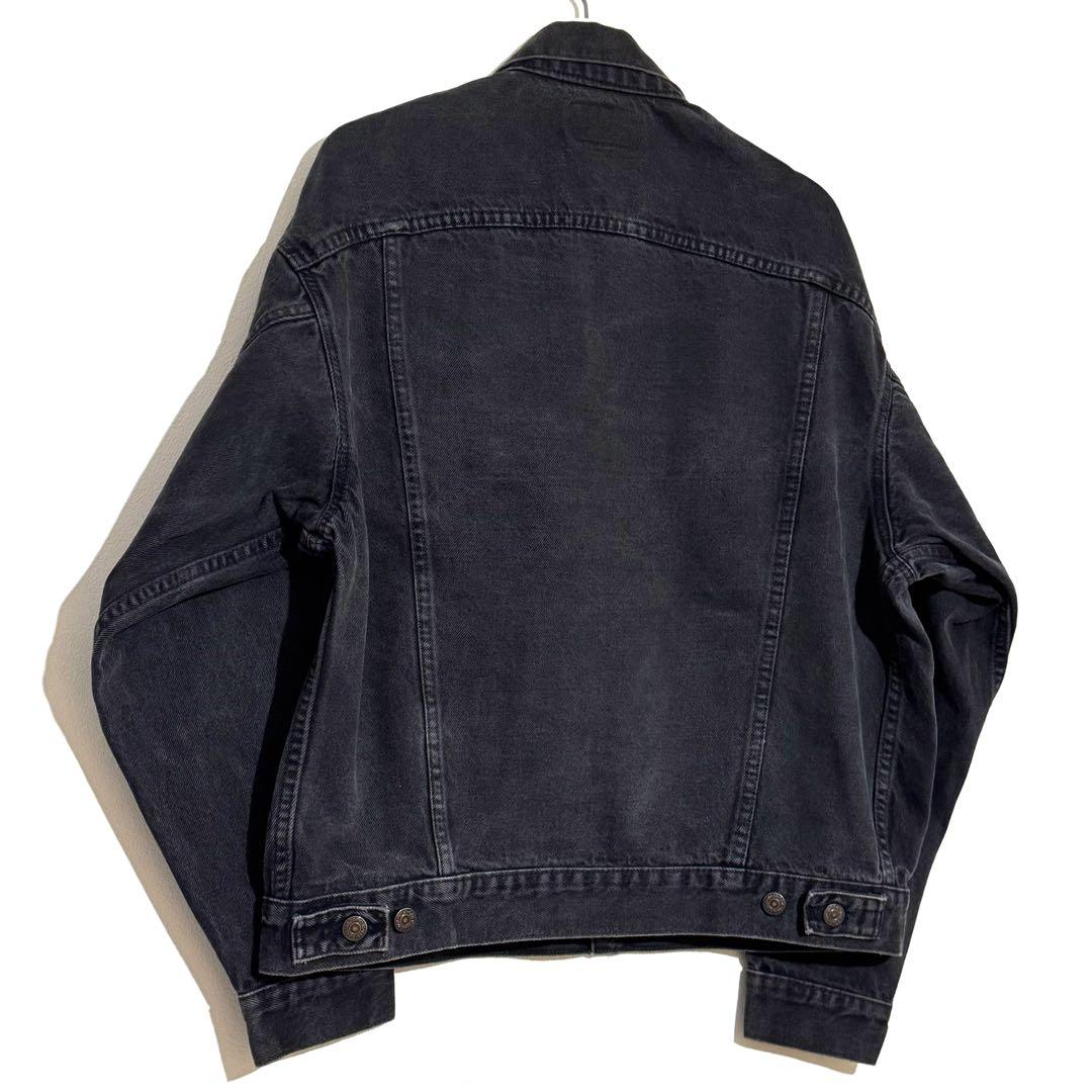 USA製 80s Levis 70507 ブラックデニムジャケット スミ黒 古着