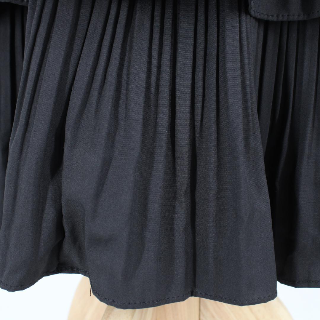 【美品 フラメンコ衣装】ブラック ファルダ スカート 段々 ボランテ フリル 黒