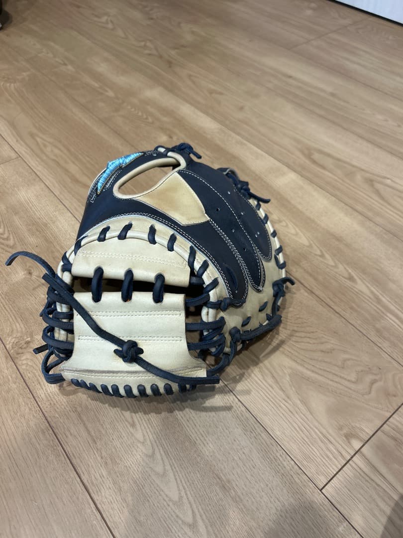 Mizuno Pro 軟式野球グローブ ネイビー/アイボリー